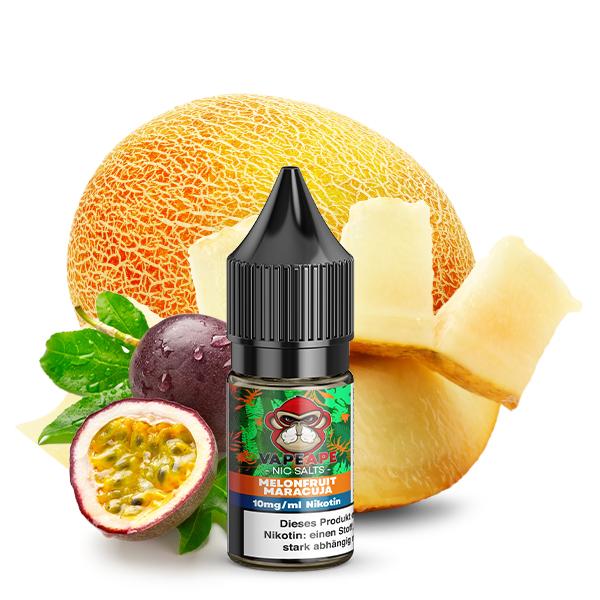 VAPEAPE Melonfruit Maracuja Nikotinsalz Liquid 10 ml