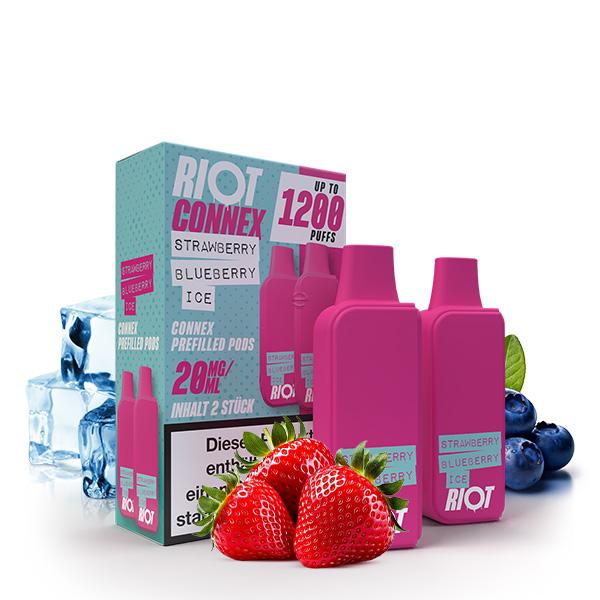 2x RIOT SQUAD Connex Pod - Strawberry Blueberry Ice