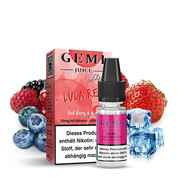 GEMI JUICE by Kapka&#039;s Flava Lula Red Nikotinsalz Liquid 10ml