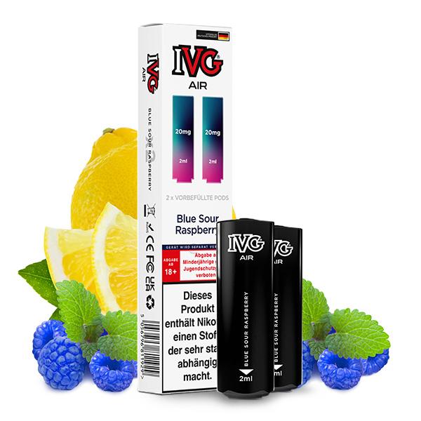 2x IVG Air Prefilled Pod - Blue Sour Raspberry