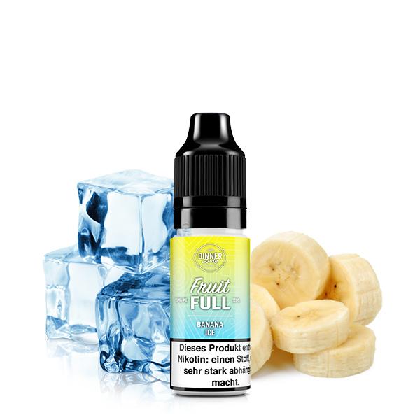 DINNER LADY FRUIT FULL Banana Ice Nikotinsalz Liquid 10 ml