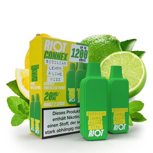 2x RIOT SQUAD Connex Pod - Sicilian Lemon & Lime Fizz