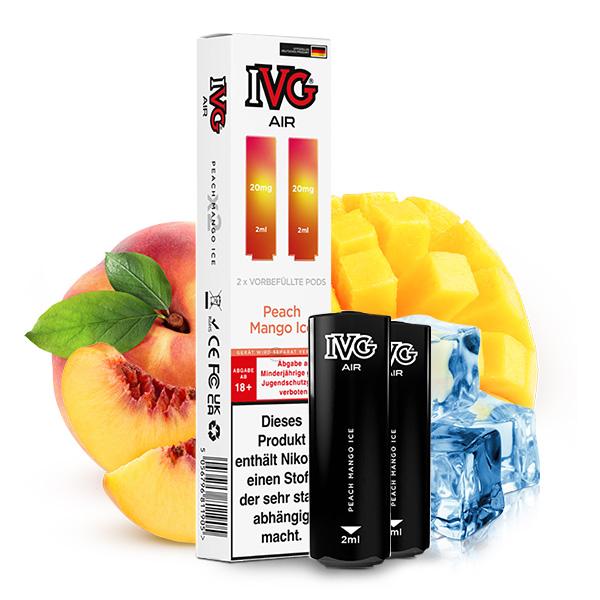 2x IVG Air Prefilled Pod - Peach Mango Ice