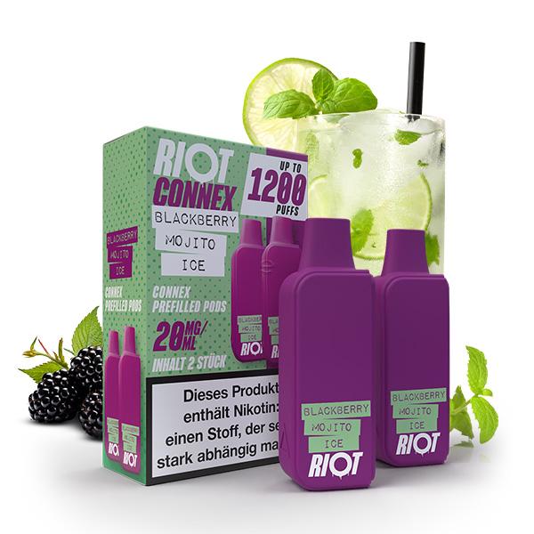 2x RIOT SQUAD Connex Pod - Blackberry Mojito Ice