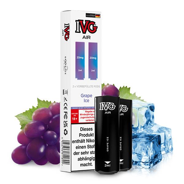 2x IVG Air Prefilled Pod - Grape Ice