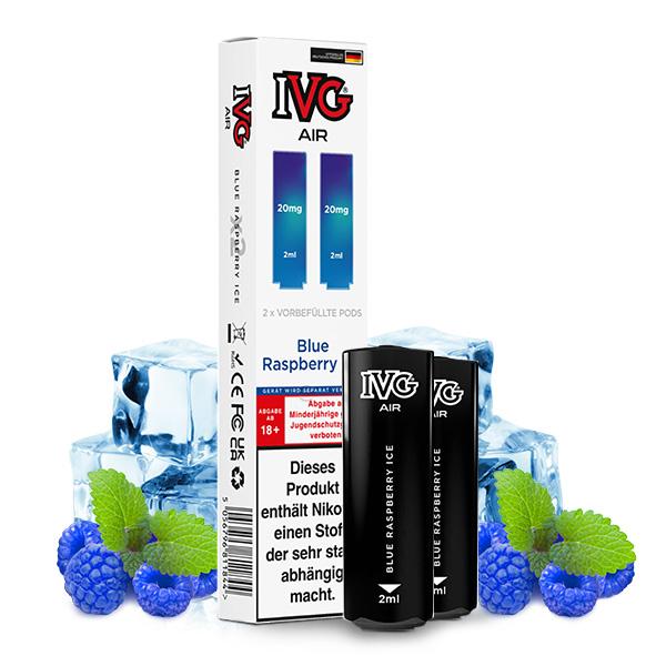 2x IVG Air Prefilled Pod - Blue Raspberry Ice