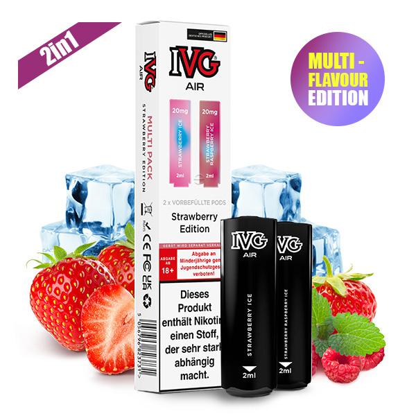 IVG Air Multi Flavour Prefilled Pods - Strawberry Edition