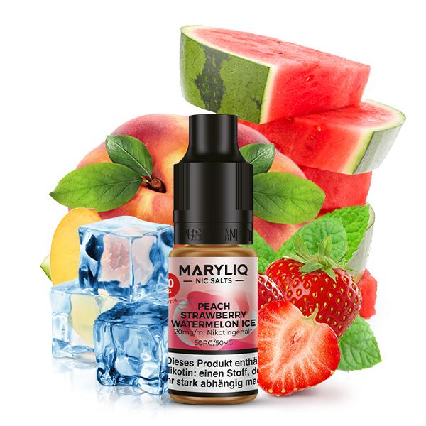 LOST MARY MARYLIQ Peach Strawberry Watermelon Ice Nikotinsalz Liquid 10 ml