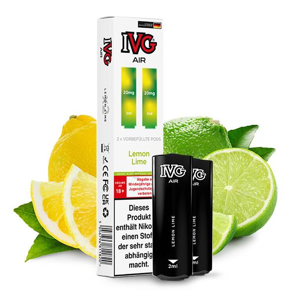 2x IVG Air Prefilled Pod - Lemon Lime