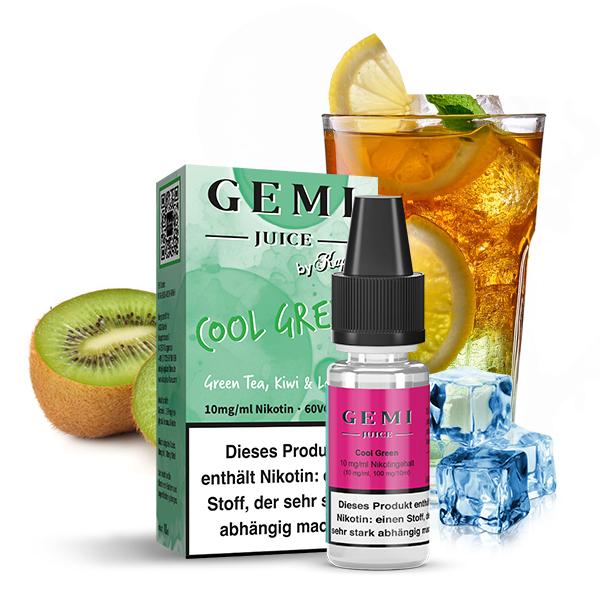 GEMI JUICE by Kapka&#039;s Flava Cool Green Nikotinsalz Liquid 10ml