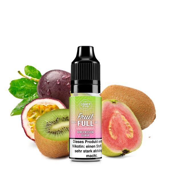 DINNER LADY FRUIT FULL Kiwi Passion Guava Nikotinsalz Liquid 10 ml