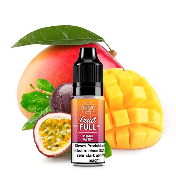 DINNER LADY FRUIT FULL Mango Passion Nikotinsalz Liquid 10 ml