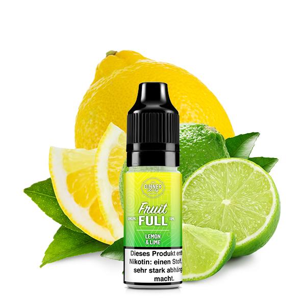 DINNER LADY FRUIT FULL Lemon &amp; Lime Nikotinsalz Liquid 10 ml