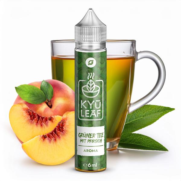 FLAVORVERSE KYÜ LEAF Grüner Tee mit Pfirsich Aroma 6ml