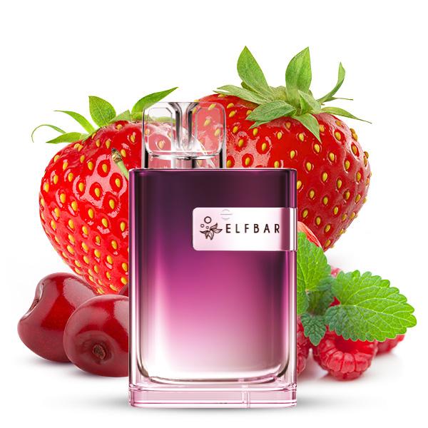 Elfbar CR600 Einweg E-Zigarette - Strawberry Raspberry Cherry