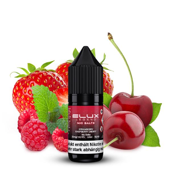 ELUX Strawberry Raspberry Cherry Nikotinsalz Liquid 10 ml