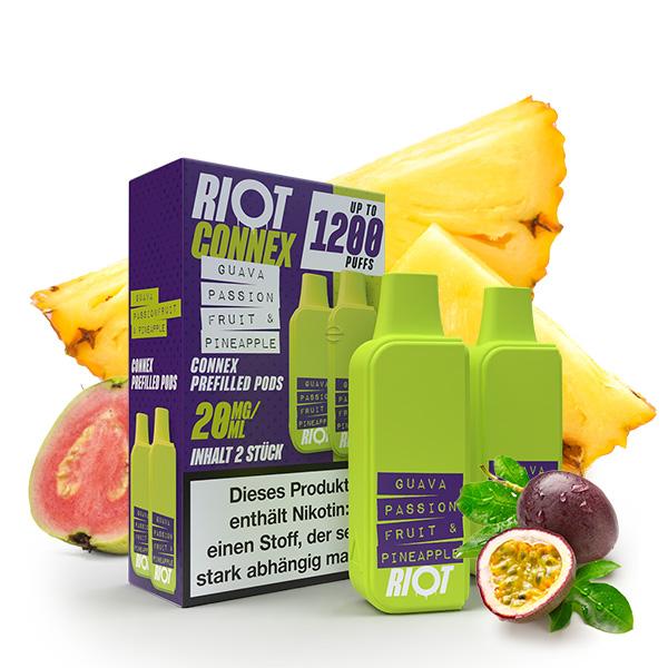 2x RIOT SQUAD Connex Pod - Guava Passionfruit &amp; Pineapple